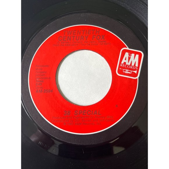 38 Special If I'd Been the One / Twentieth Century Fox 45 Classic Rock A&M 2594 - Picture 4 of 4